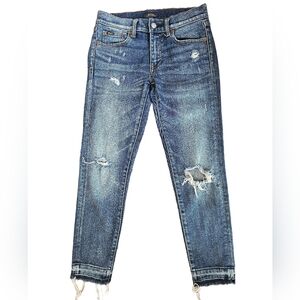 Polo The Tompkins Skinny Crop Distressed Design Size 26